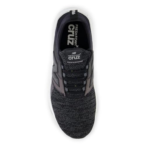 New Balance Men's Fresh Foam X Cruz Artisan V3 Running Shoe, Black/Phantom/Magnet, 10 Wide