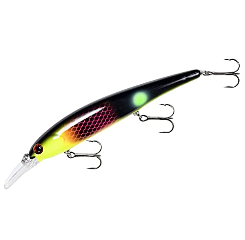 BANDIT LURES Multi-Species Minnow Jerkbait Glowing Fishing Lure, Fishing Accessories, Excellent for Bass and Walleye, 4 5/8", 3/4 oz, Loan Shark