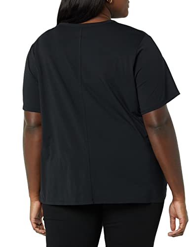 Amazon Essentials Women's Perfect Short-Sleeve T-Shirt (Available in Plus Size) (Previously Amazon Aware), Black, X-Small