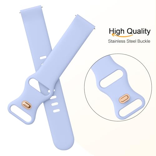 Vancle Silicone Band for Amazfit GTR 3 Pro/ GTR 3/ GTR 2e/ GTR 2/ GTR 4/ Amazfit GTR 47mm Smart Watch, 22mm Soft Quick-Release Replacement Wristband Sport Strap Compatible with Amazfit GTR 4 Bands for