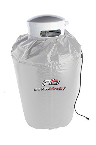 Powerblanket Xtreme GCW420G Insulated Gas Cylinder Warmer Designed for 420 Pound Tank - Propane Tank Heater - Rugged Alloy Vinyl Shell