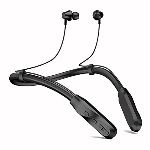 Nepartak Wireless Bluetooth Headphones with 120 Hours Playback, Built-in Mic, in-Ear Design, Stereo Bass, Noise Reduction, Waterproof Sports Neckband Headset