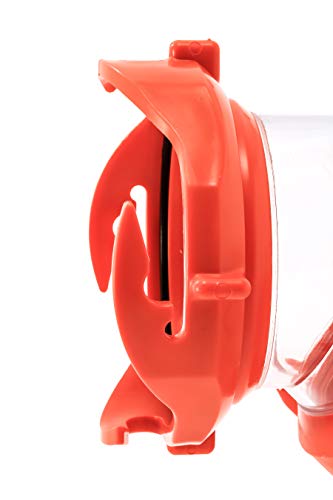 Camco RhinoFLEX Clear 45-Degree Camper/RV Sewer Hose Swivel Fitting - Features a Swivel Lug Fitting & a 4-Prong Bayonet Fitting - Made of Heavy-Duty Resin (39847)