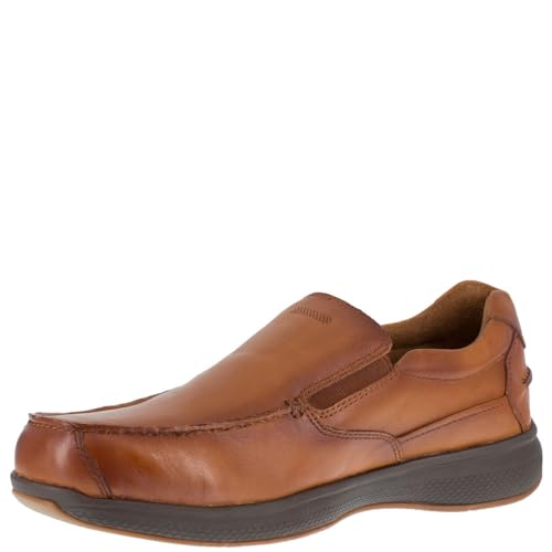 Florsheim Work Bayside Men's Steel Toe Dress Slip-on Shoe Cognac - 10 Medium