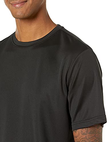 Amazon Essentials Men's Active Performance Tech T-Shirt (Available in Big & Tall), Pack of 2, Orange/Navy, Small