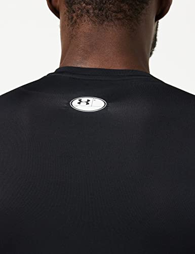 Under Armour Men's Armour HeatGear Compression Short-Sleeve T-Shirt , Black (001)/White, XX-Large