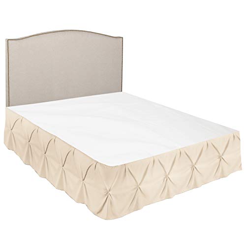 Nestl Teal Bed Skirt Full Size, Pinch Pleat Full Bed Skirt, 14" Inch Drop Full Bedskirt, Hotel Quality Teal Bed Skirts, Premium Microfiber Bedskirt for Full Bed, Teal Full Bed Skirt