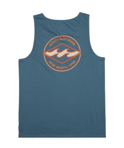 Billabong Men's Rotor Diamond TK Tank, Vintage Indigo