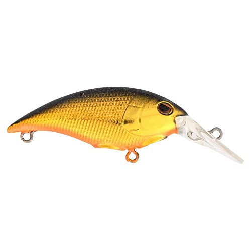 Berkley Money Badger Fishing Lure, Perch, 3/16 oz, 1.5in | 4cm, Hybrid Baitfish-Crayfish Design, Patented FlashDisc Technology, Equipped with Sharp Fusion19 Hooks