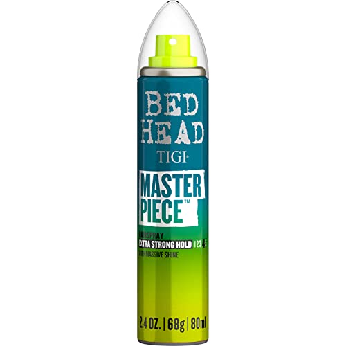 TIGI Bed Head Masterpiece Shiny Hairspray for Strong Hold Travel Size 2.4 oz (Pack of 3)