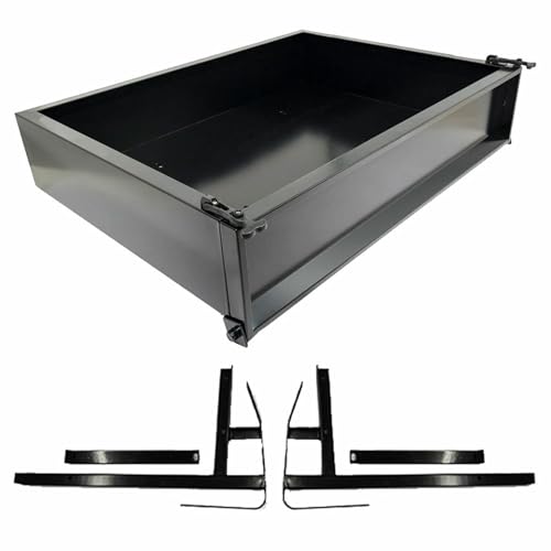 GTW Steel Cargo Box for EZGO TXT Golf Cart Models | Compatible with 1996-2021 TXT & Valor Models | Includes Mounting Brackets