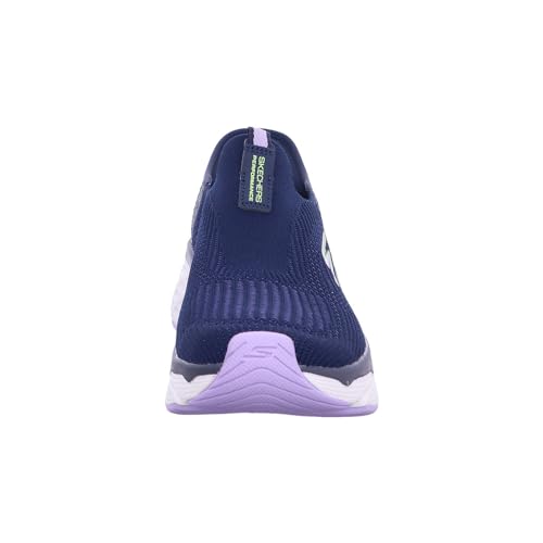 Skechers Women's Hands Free Slip-Ins Max Cushioning Elite-Smooth Transition Sneaker, Navy/Lavender, 7.5
