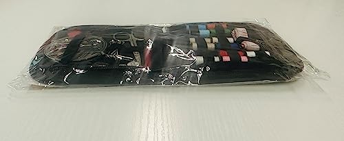 Coquimbo Sewing Kit Christmas Gifts for Grandma, Mom, Adults, Kids, Beginner, Traveler, Emergency, Portable Sewing Supplies Contains Soft Tape Measure, Scissors, Thread, Sewing Needle etc(Black, S)