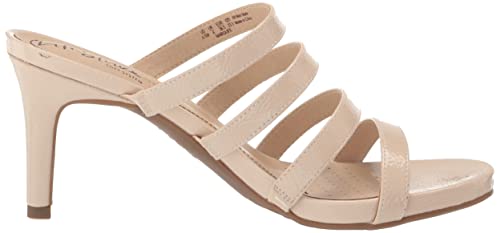 LifeStride Womens Marquee Strappy Sandal Almond Milk Patent 8.5 M