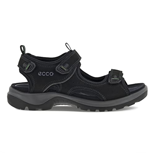 ECCO Women's Yucatan Sport Sandal, Black, 4-4.5