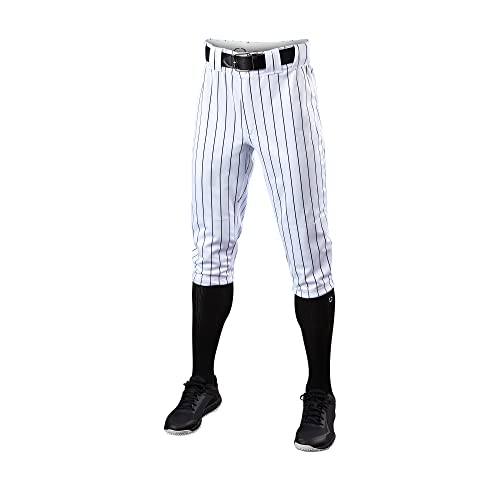 EvoShield Men's Salute Pinstripe Knicker Pant - Team White/Black, Size Small