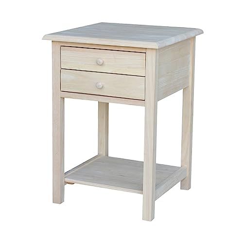 IC International Concepts Farmhouse Bench Solid Parawood Entryway Dining Bedroom Furniture, 14.4"W x 47"D x 18.7"H, Paint or Stain in Any Color, Unfinished