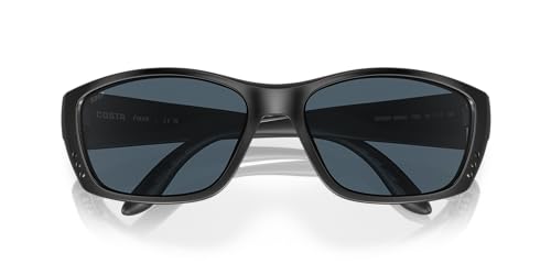 Costa Del Mar Man Sunglasses Blackout Frame, Gray Lenses - 64MM