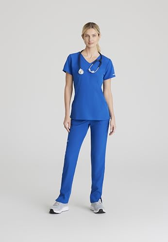 BARCO Skechers Vitality Women’s Charge V-Neck Scrub Top – Black, XS