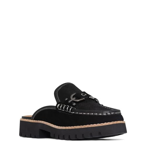 Donald Pliner Women's Elta Mule, Navy-Crinkle Patent, 10