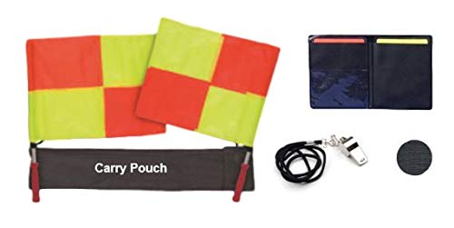 New! 2018 Pro Soccer Referee Package (9 Piece) (Black, Adult XL)