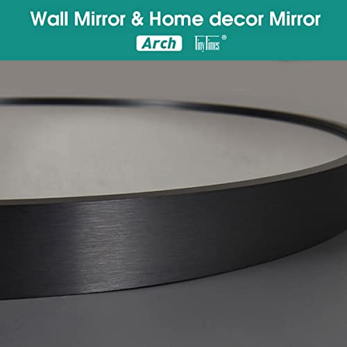 TinyTimes 81''x41'' Oversized Full Length Mirrors, Arched Floor Mirror with Stand, Full Body Large Oversized Standing Mirror/Leaning/Hanging Wall Mounted for Living Room, Bedroom, Gold