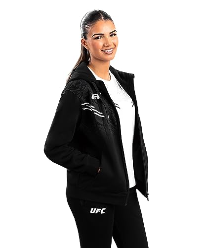 Venum Women's Standard UFC Adrenaline Replica Zip Hoodie, Black, XS