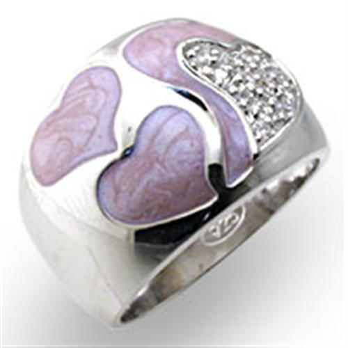 34220 High-Polished 925 Sterling Silver Ring with