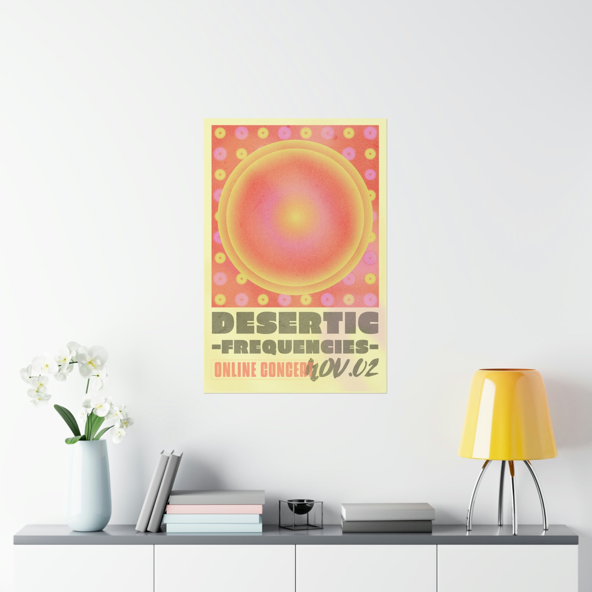 Online Concert Gradient Poster