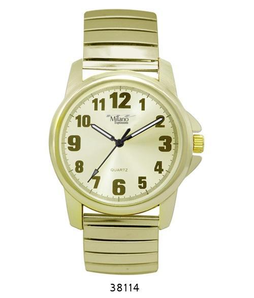 M Milano Expressions Gold Flex Band Watch, Frederick