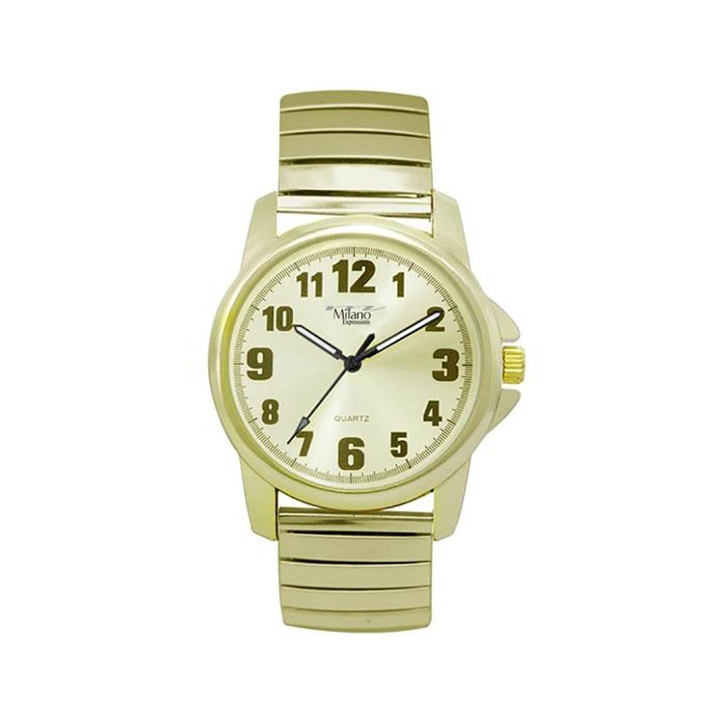 M Milano Expressions Gold Flex Band Watch, Frederick