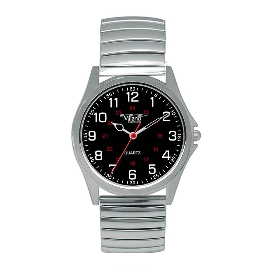 M Milano Expressions Silver Flex Band Watch, Cumberland