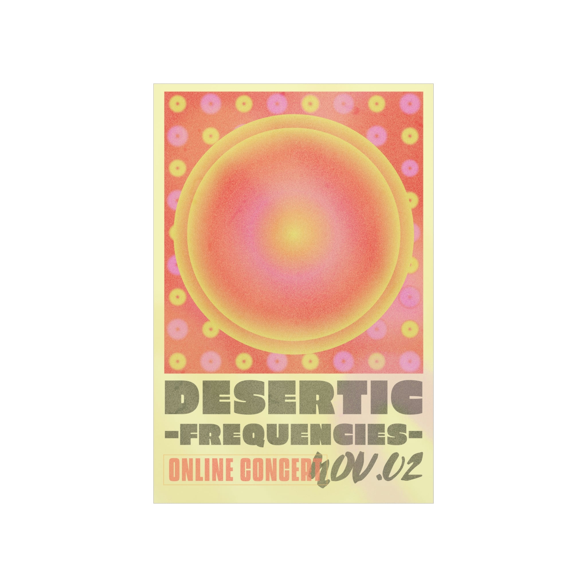 Online Concert Gradient Poster