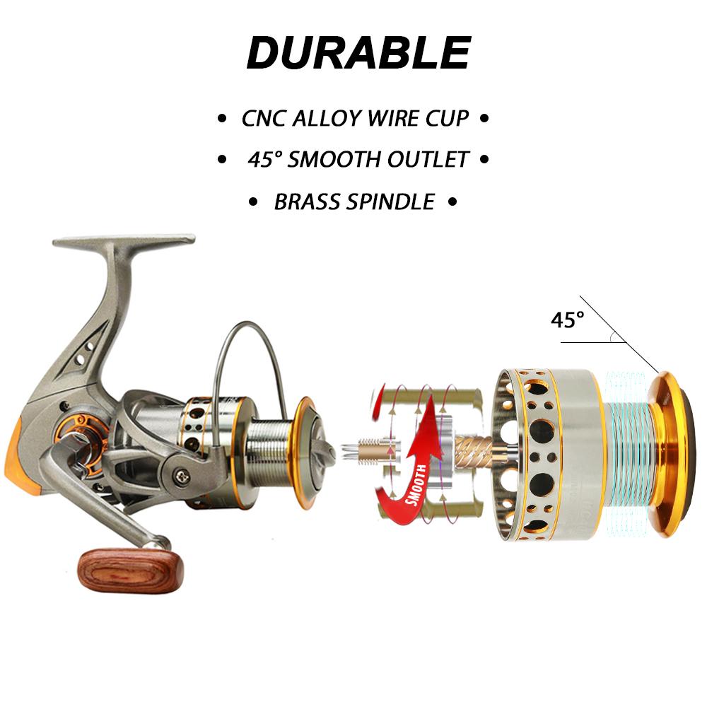 Spinning Fishing Reels 13BB Light Weight Ultra Smooth Powerful Reels