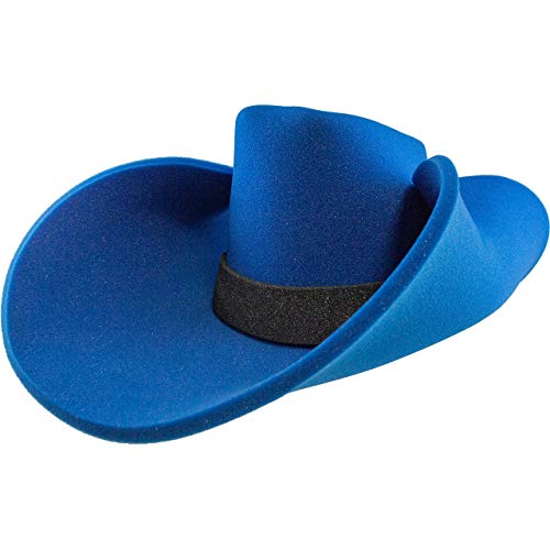 FUNSTITUTION Cowboy Hat - Giant Foam Hat - Oversized Silly, Funny Hat - Black - For Adults and Kids