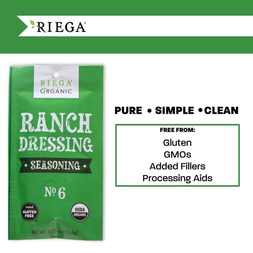 Riega Organic Ranch Dressing Seasoning, 0.55 Ounce (Pack of 1)