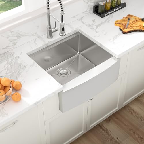 Sarlai 36 Farmhouse Sink Stainless Steel - 36x22 Inch Kitchen Sink Ledge Workstation Apron Front Single Bowl 16 Gauge Stainless Steel Luxury Undermount Farm Kitchen Sink