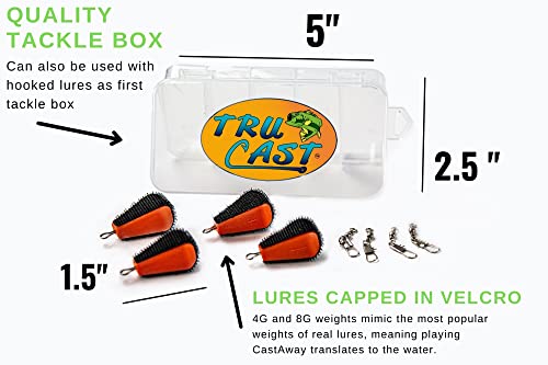 TruCast | Ultralight Weight Folding Packable Outdoor Game | Practice or Learn to cast in Your Backyard or backlands (Game ONLY)