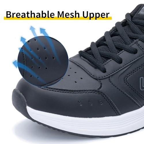 MAYKX Mens Air Training Shoes Casual Running Walking Athletic Fashion Workout Sneaker for Jogging Gym Sports WhiteBlue Size 7