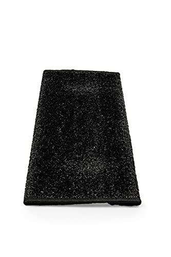 Camco 42915 Black Premium Wrap Around RV Step Rug (Turf Material (17.5" x 18"))