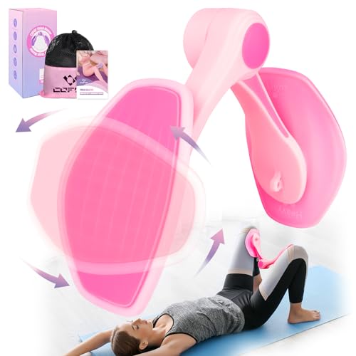 Thigh Master Thigh Exerciser for Women, Enhanced Resistance Hip and Pelvis Trainer, Inner Thigh Exercise Equipment Kegel Exercise Products for Women Home Gym(Rose)