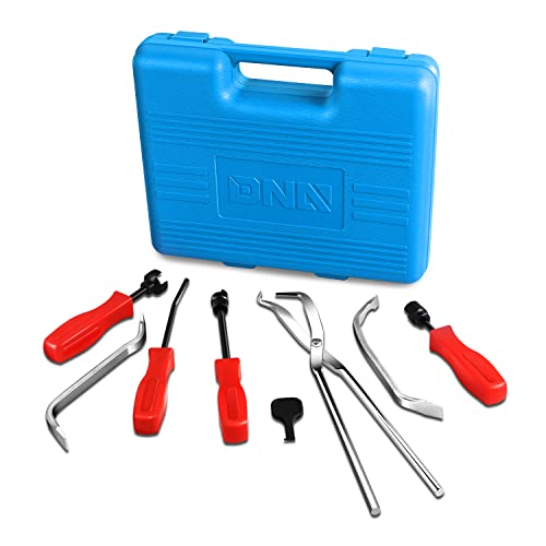 ‎DNA MOTORING TOOLS-00244 8-Pcs Brake Service Kit, Brake Spring Installer Remover Plier Tools Set with Carrying Case,Blue