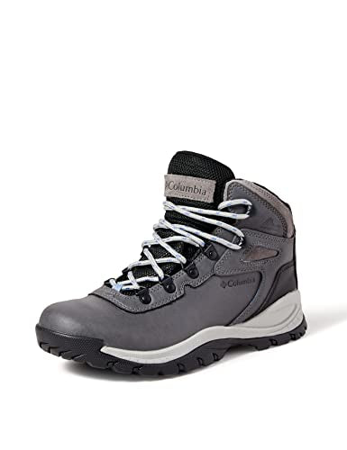 Columbia Womens Newton Ridge Lightweight Waterproof Hiking Boot, Black/Chalk, 8
