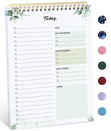 To Do List Pad - To Do List Notebook for Work with 52 Sheets, Undated Daily Planner Perfect for Daily Tasks and Goal Setting, To Do List Notepad Suitable for Office, Home and School-Nature