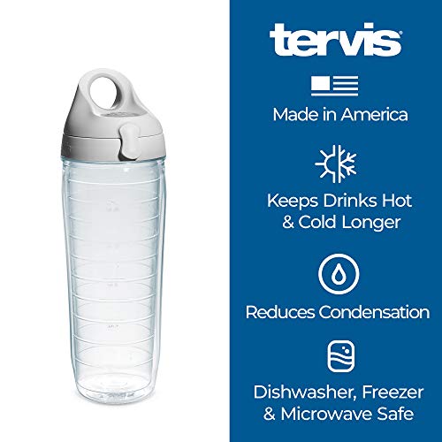 Tervis Army Gold Star Logo Made in USA Double Walled Insulated Tumbler, 24oz Water Bottle, Gray Lid