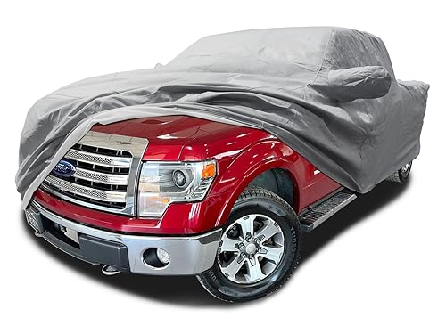 CarsCover Custom Fits for 2001-2023 Ford F150 Crew Cab 5.5ft Short Bed Truck Car Cover Heavy Duty All Weatherproof Ultrashield