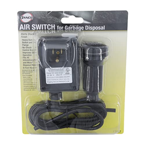 Danco 12037 Sink Top Mount Air Switch, No Size, Matte Black