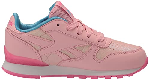 Reebok Girls Classic Leather Step N Flash Light Up Sneaker, Purple Oasis/Solar Purple, 3 Little Kid