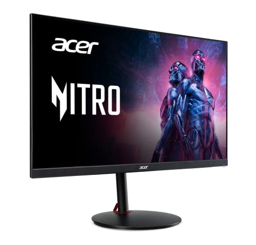 Acer Nitro 27" WQHD 2560 x 1440 PC Gaming IPS Monitor | AMD FreeSync Premium Up to 180Hz Refresh 0.5ms DCI-P3 95% 1 Display Port 1.2 & 2 HDMI 2.0 XV271U M3bmiiprx,Black