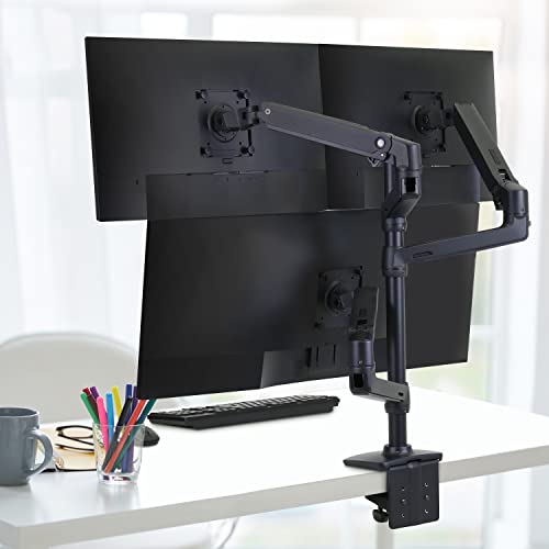 Ergotron – LX Monitor Arm, Extension, and Collar Kit – Add-on for LX Tall Pole Monitor Arms – Matte Black